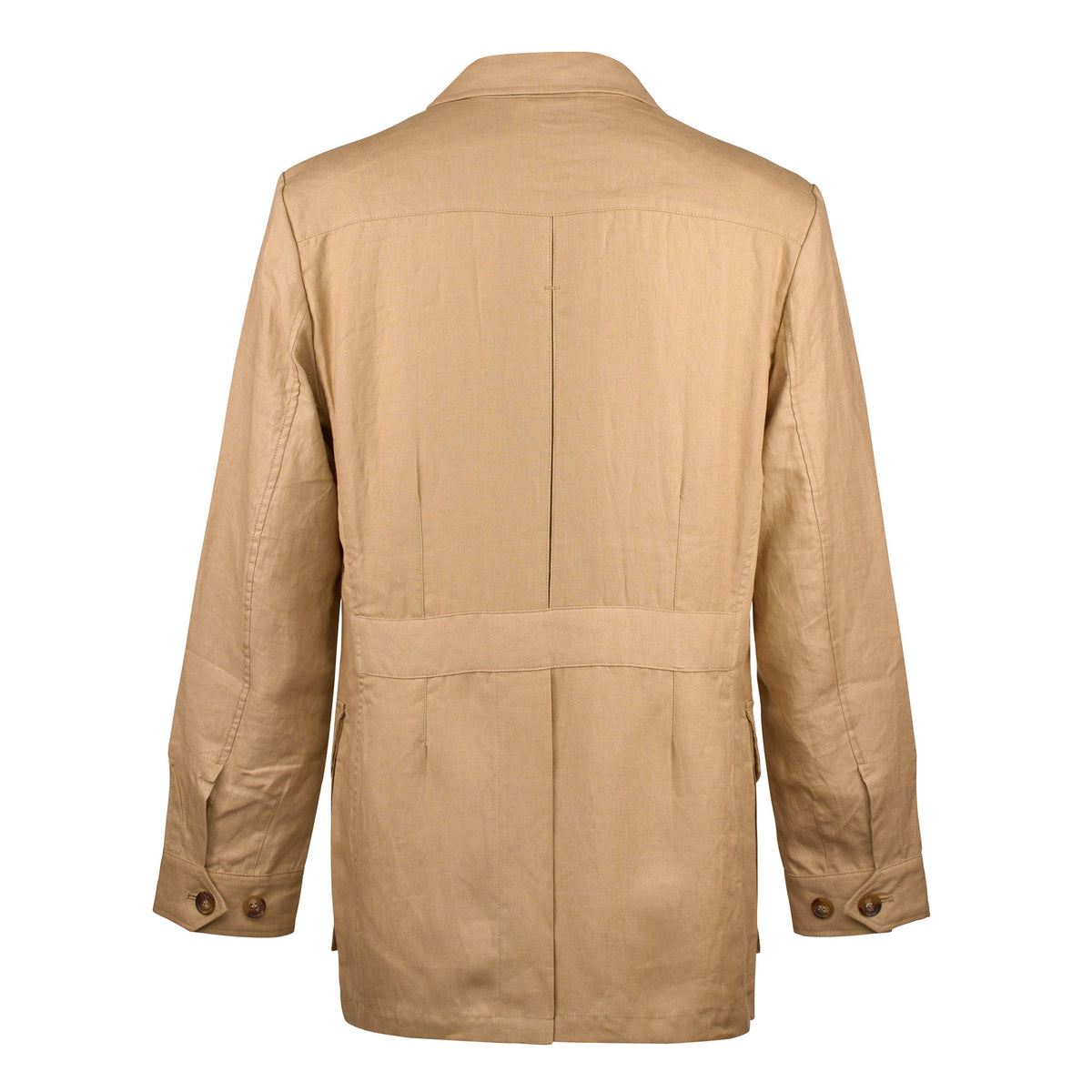 Beige Caprivi Linen Safari Jacket