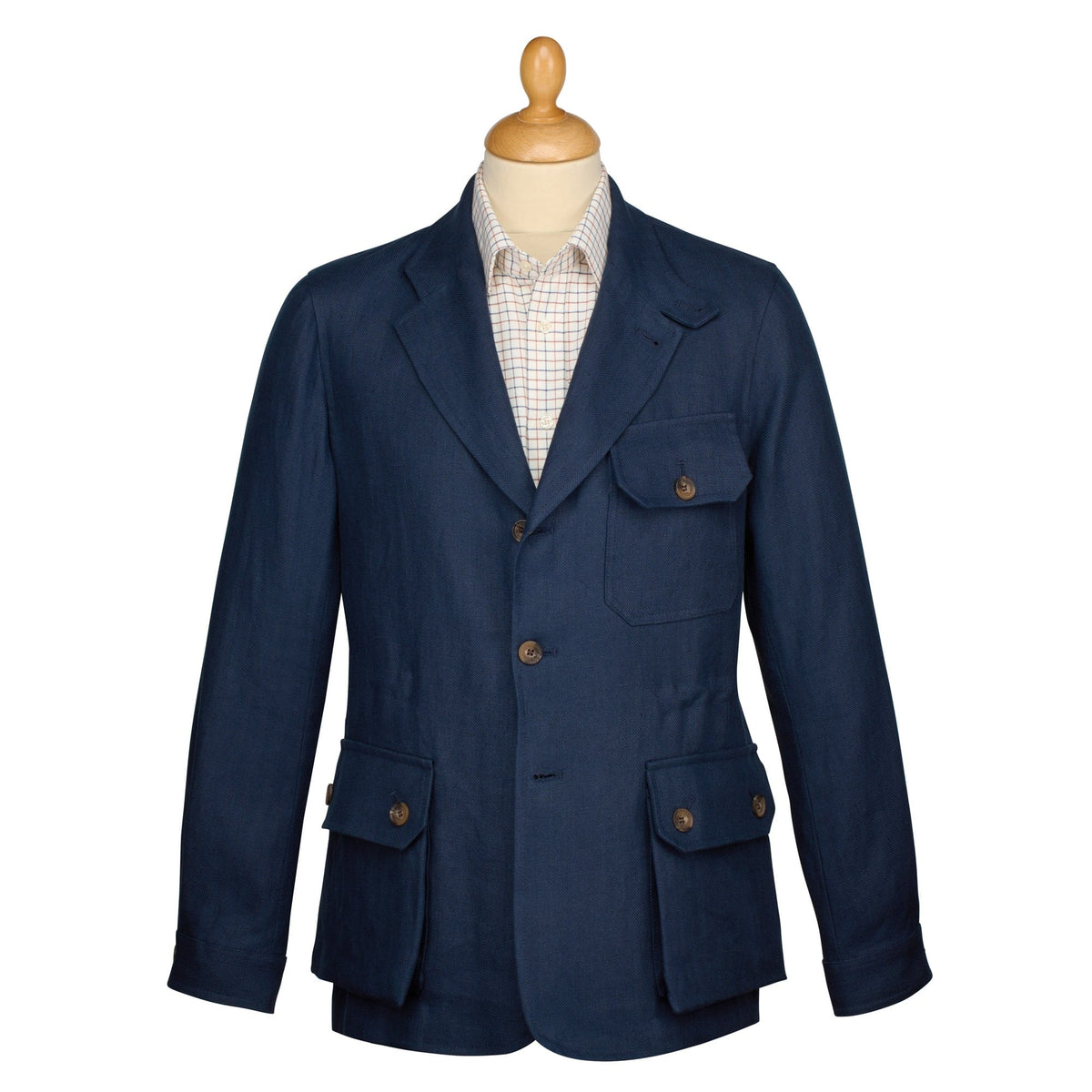 Navy Kemsing Linen Jacket