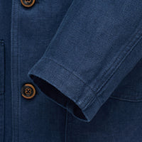 Navy Eirinn Linen Chore Jacket