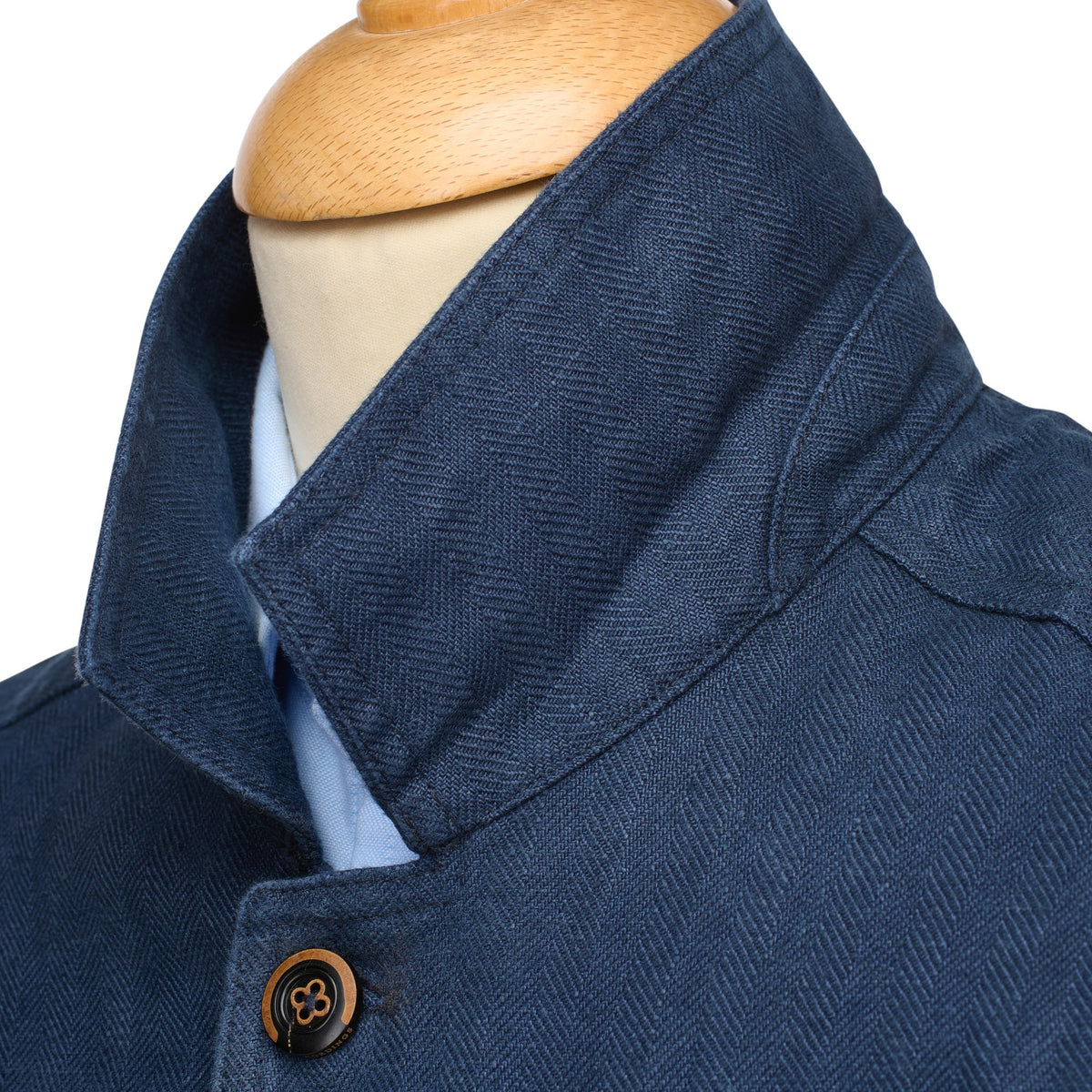 Navy Eirinn Linen Chore Jacket