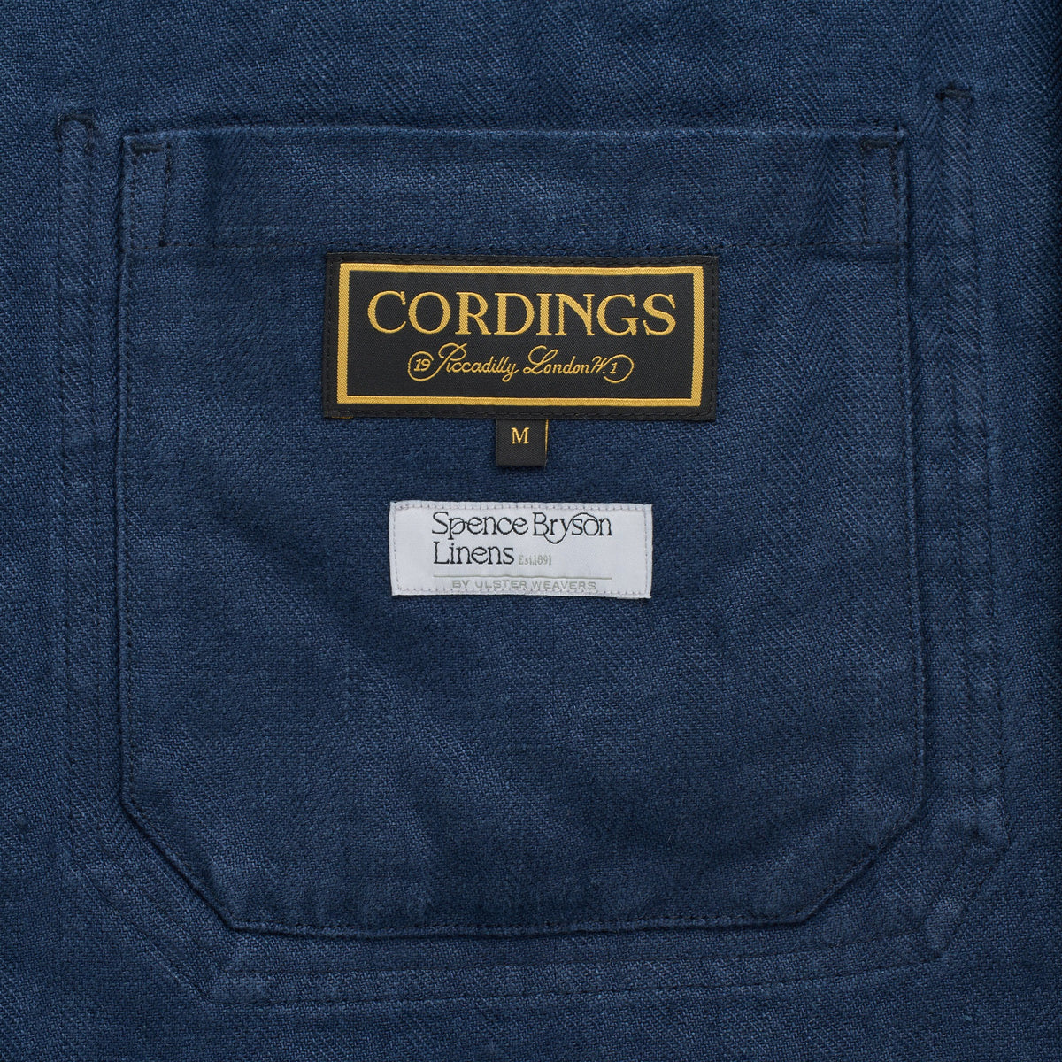 Navy Eirinn Linen Chore Jacket