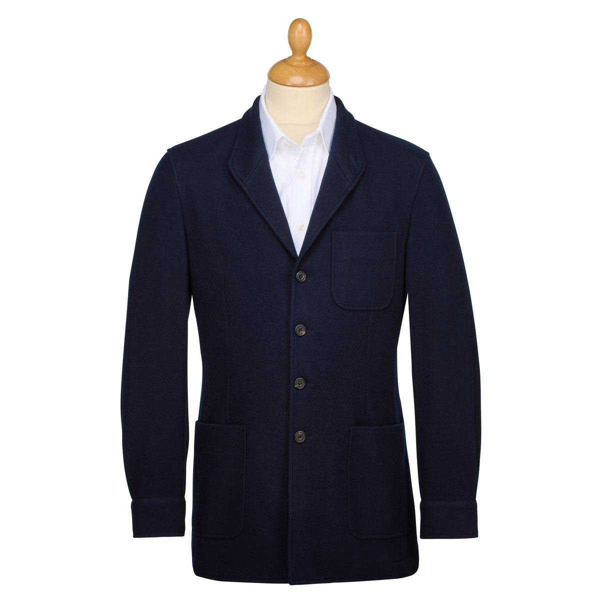 Navy Buckingham Knit Jacket