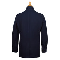 Navy Buckingham Knit Jacket