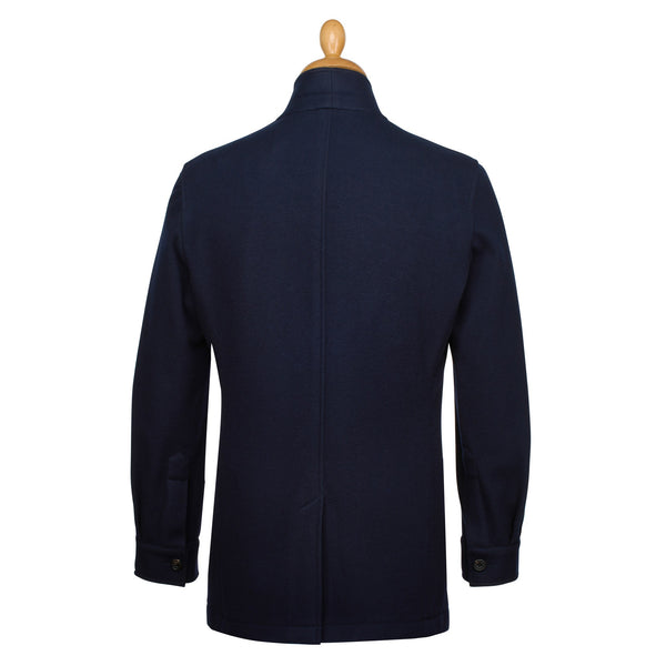 Navy Buckingham Knit Jacket