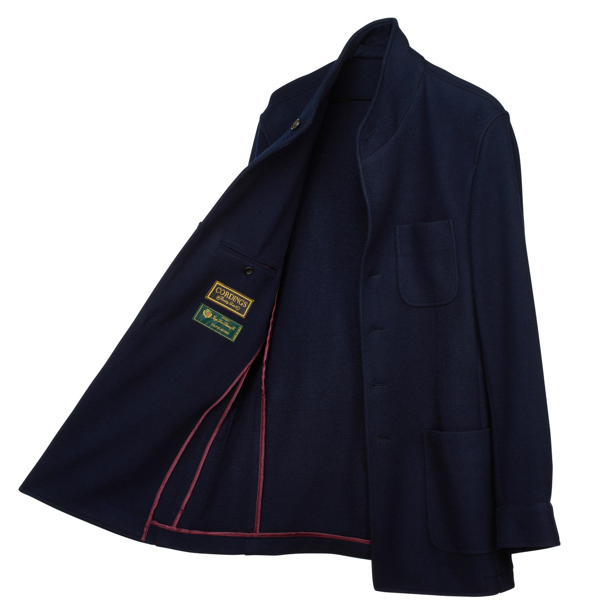 Navy Buckingham Knit Jacket