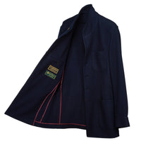 Navy Buckingham Knit Jacket
