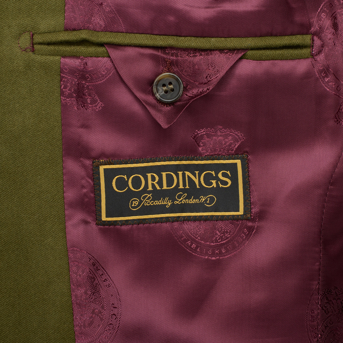 Olive Green Keighley Moleskin Jacket