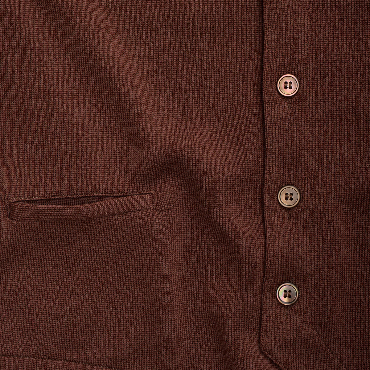 Brown Merino Waistcoat