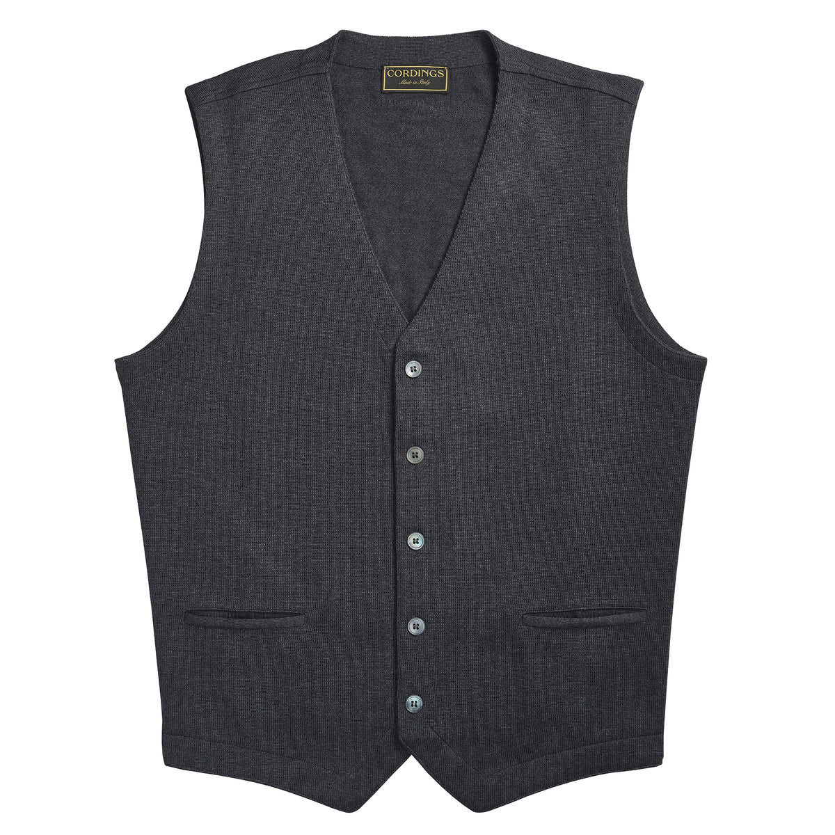 Charcoal Merino Waistcoat