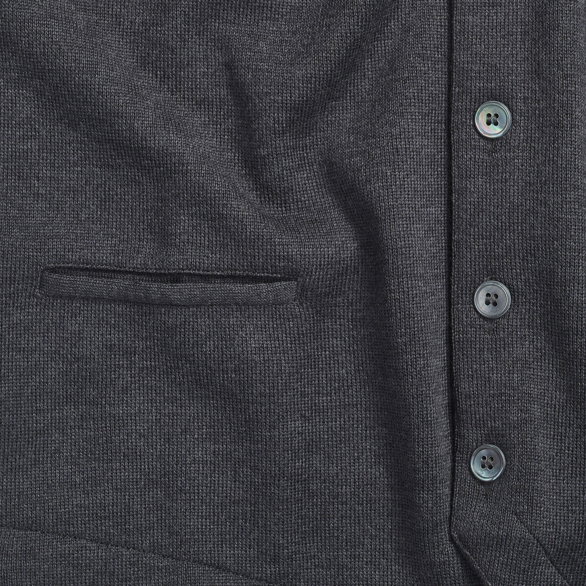 Charcoal Merino Waistcoat