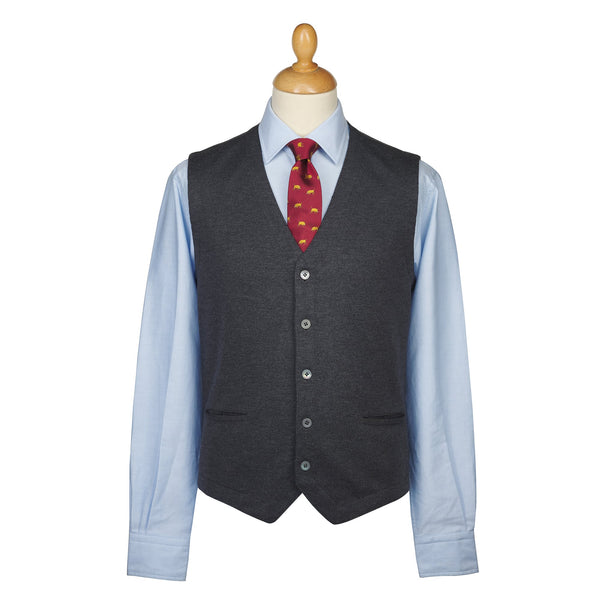 Charcoal Merino Waistcoat