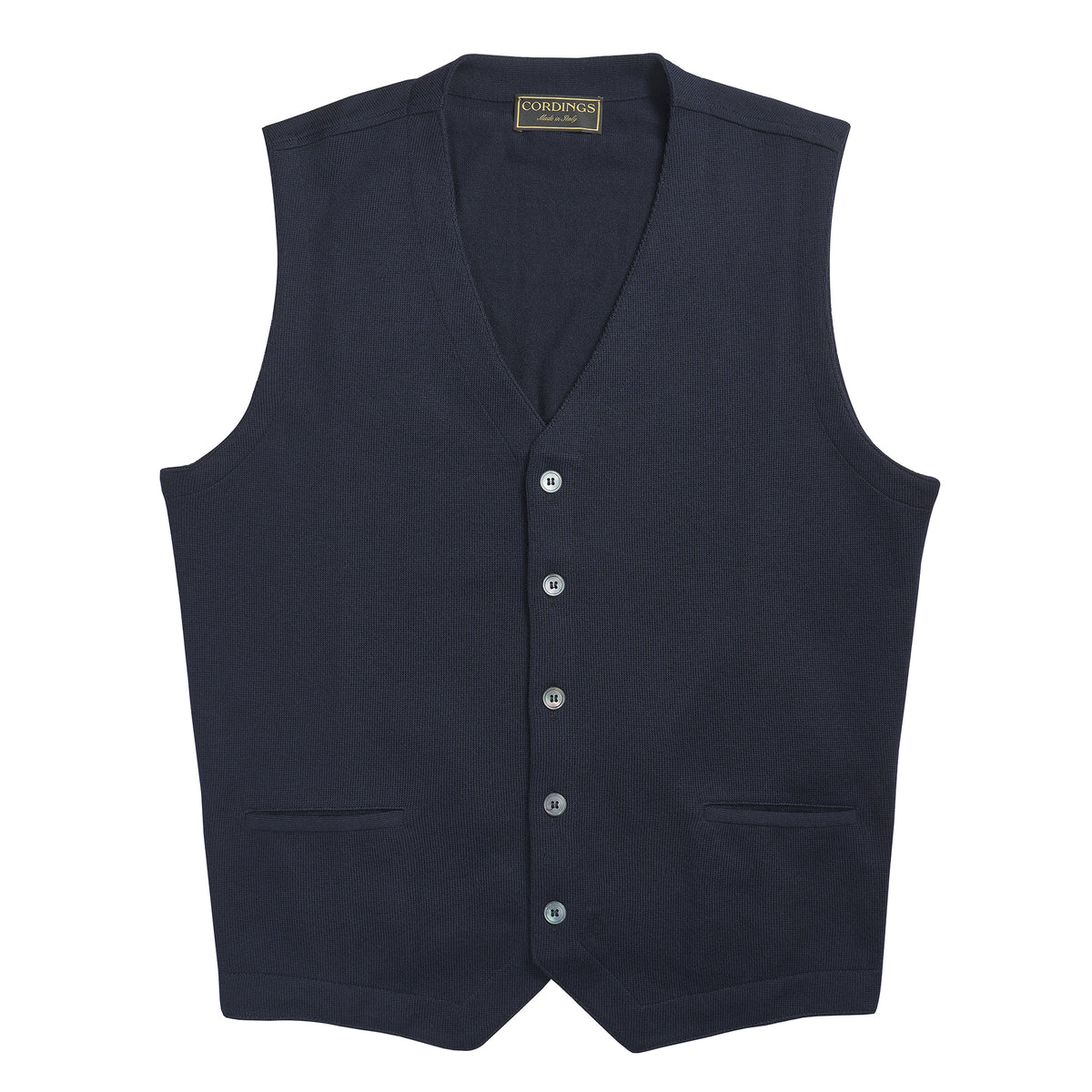 Navy Merino Waistcoat