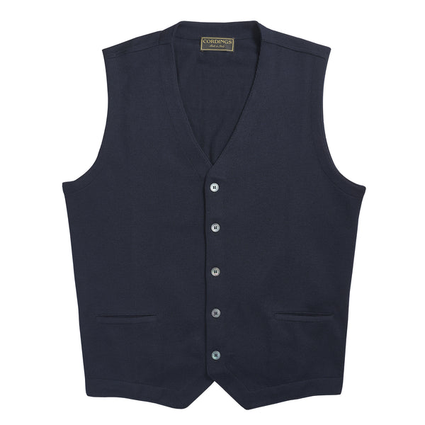 Navy Merino Waistcoat