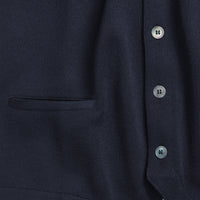 Navy Merino Waistcoat