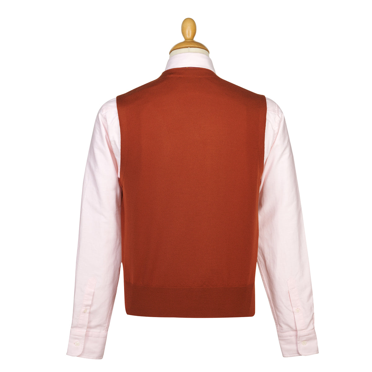 Burnt Orange Merino Waistcoat