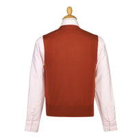 Burnt Orange Merino Waistcoat