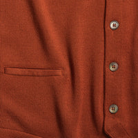 Burnt Orange Merino Waistcoat