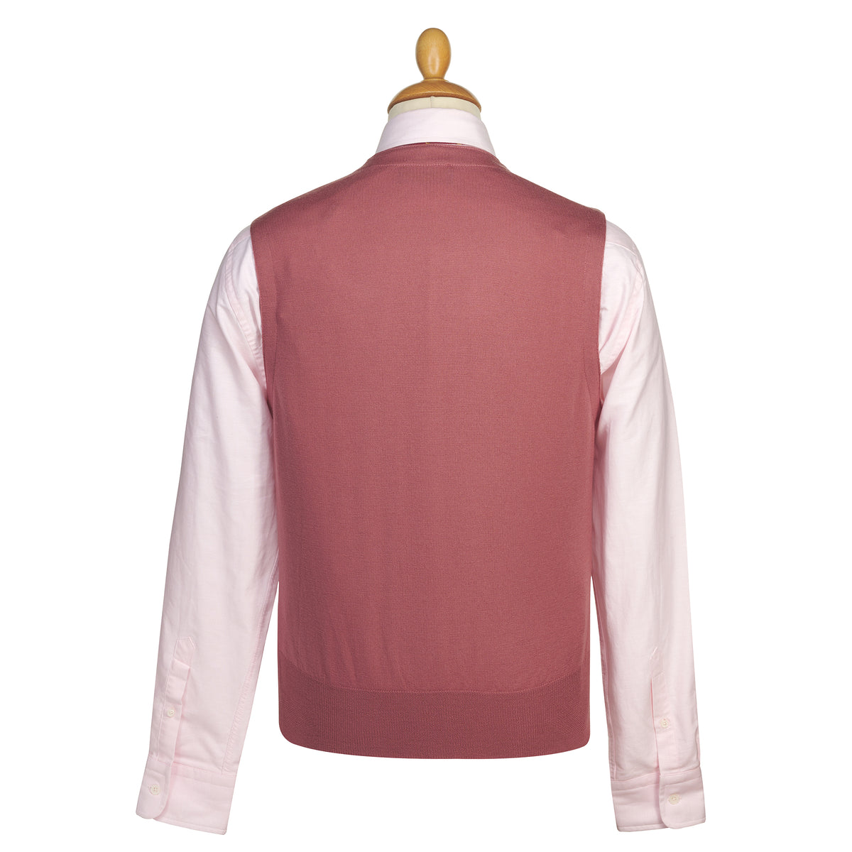 Pale Pink Merino Waistcoat