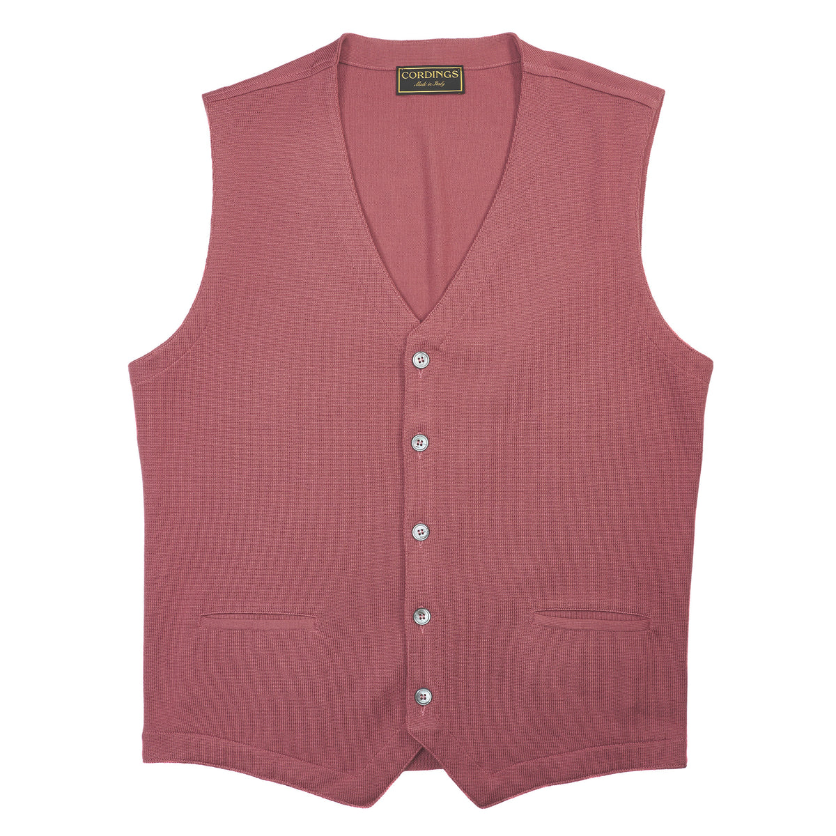 Pale Pink Merino Waistcoat