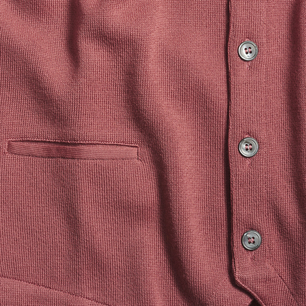 Pale Pink Merino Waistcoat
