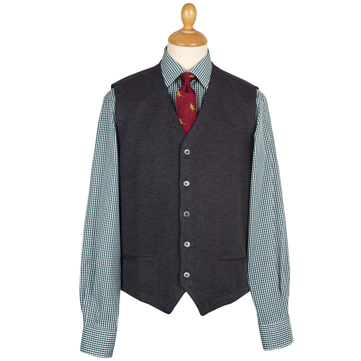Charcoal Merino Waistcoat
