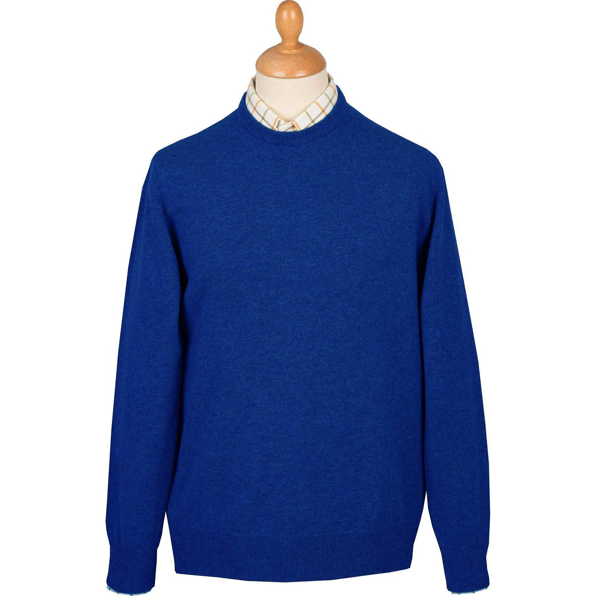 Blue Azure Lambswool Crewneck Jumper
