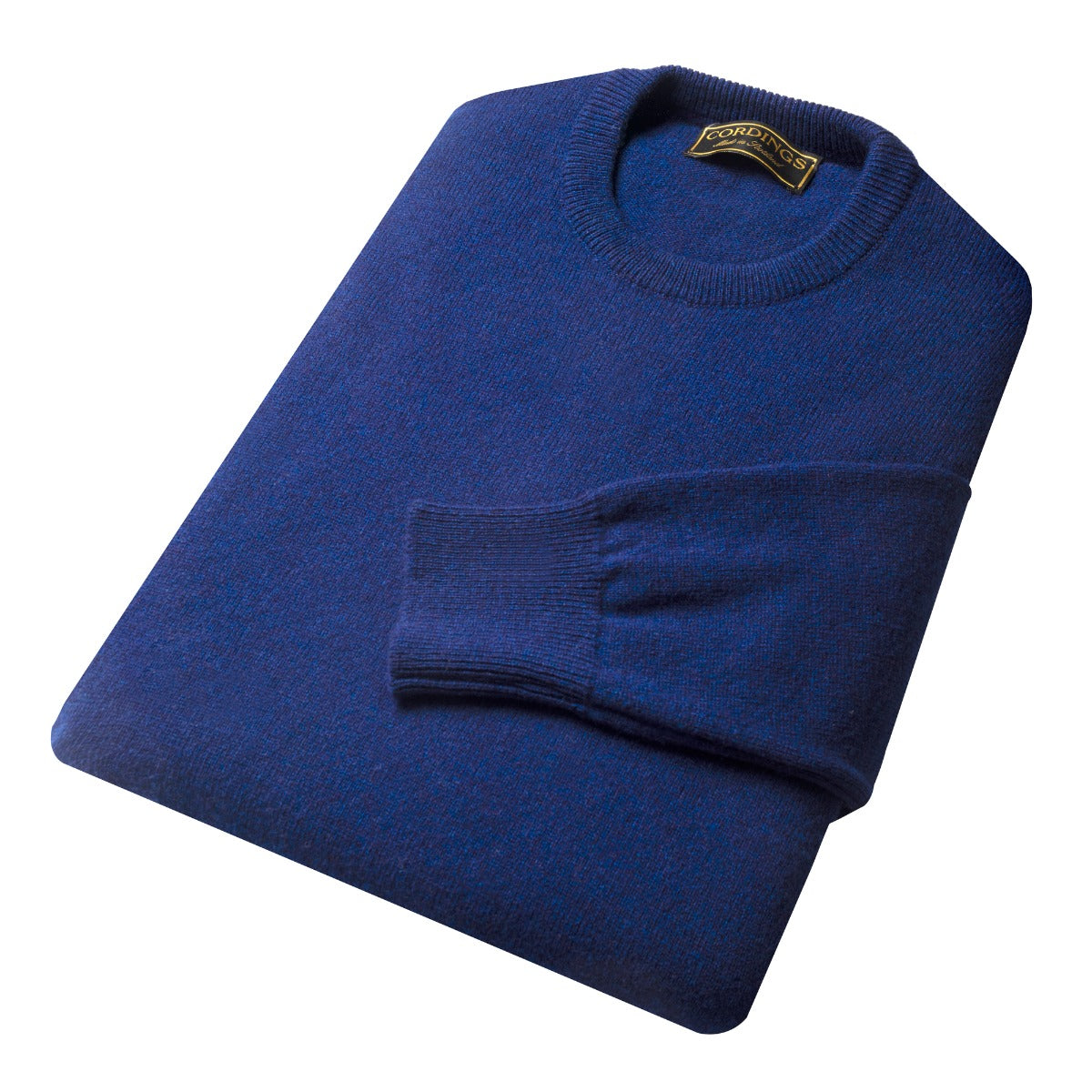 Indigo Blue Lambswool Crew Neck Jumper