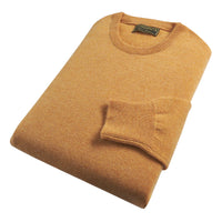 Orange Lambswool Crew Neck Jumper