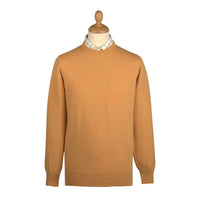 Gold Yellow Lambswool Crewneck Jumper