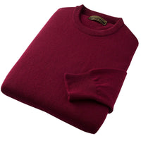 Bordeaux Lambswool Crewneck  Jumper