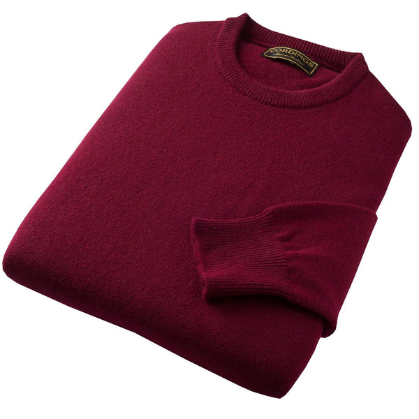 Bordeaux Lambswool Crewneck  Jumper