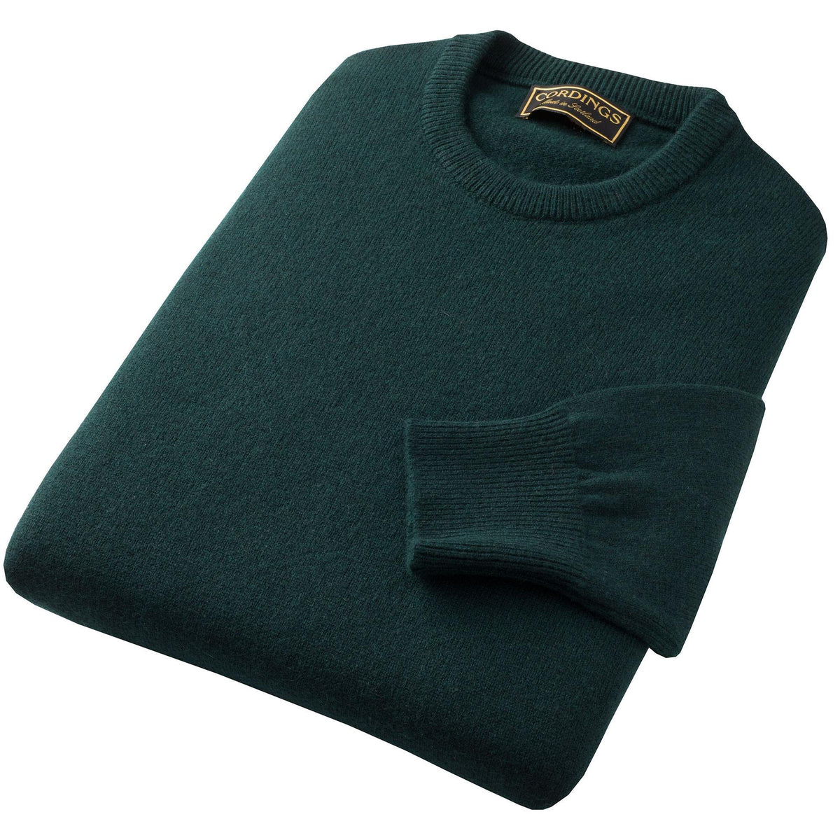 Tartan Green Lambswool Crewneck Jumper
