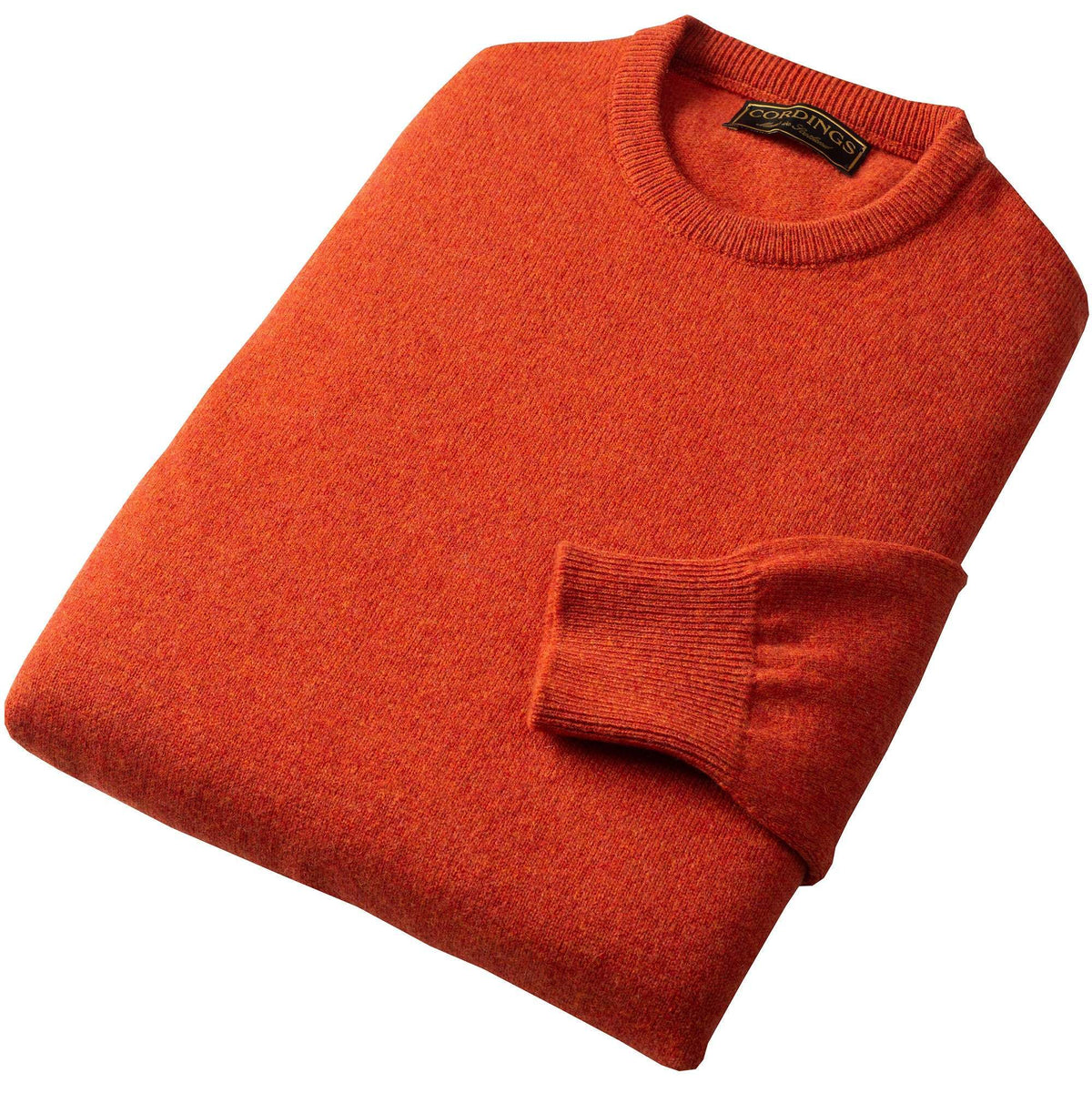 Rust Lambswool Crew Neck Jumper