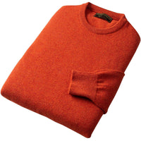 Rust Lambswool Crew Neck Jumper