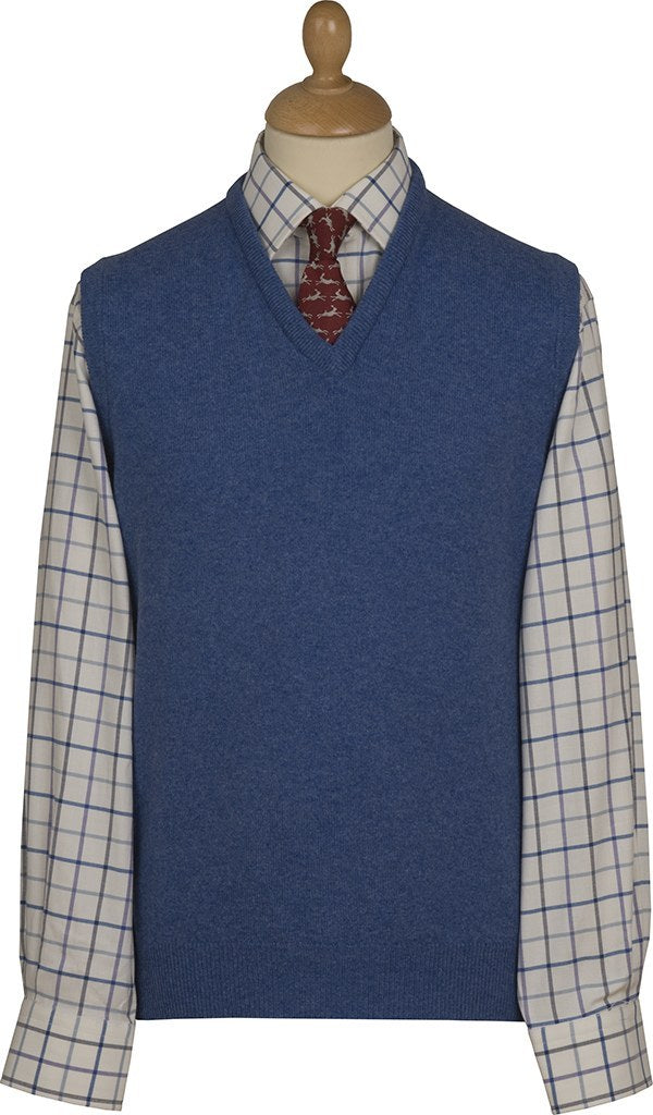 Mid Blue Lambswool Slipover