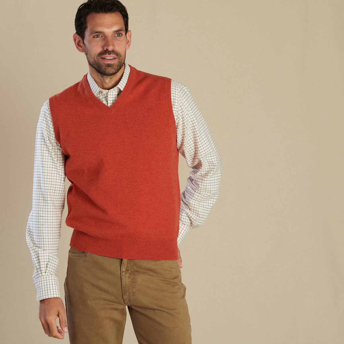 Rust Lambswool Slipover