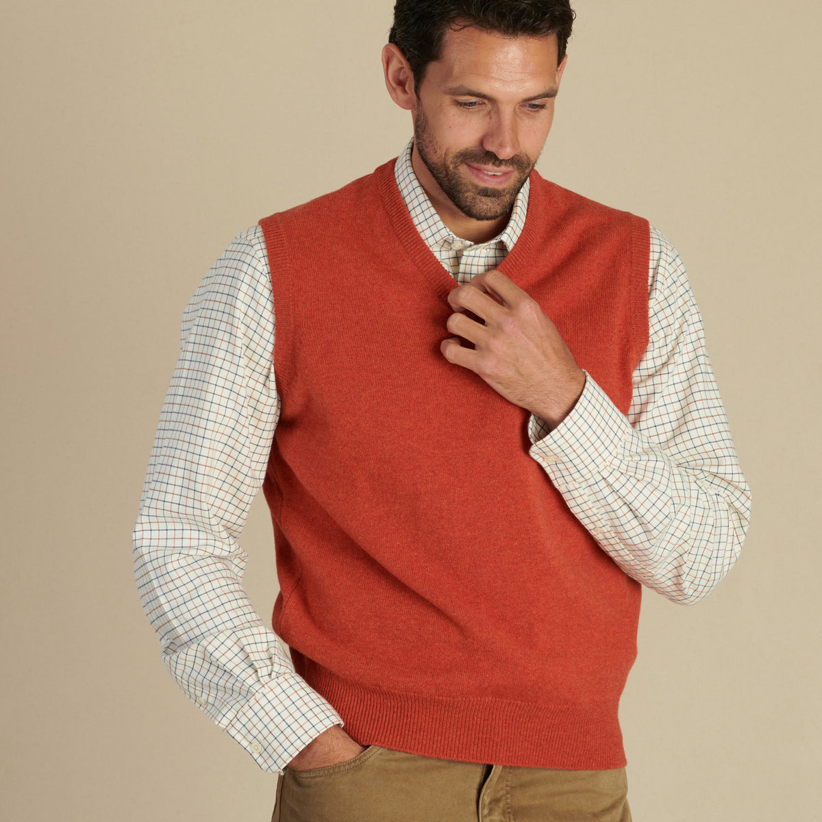 Rust Lambswool Slipover