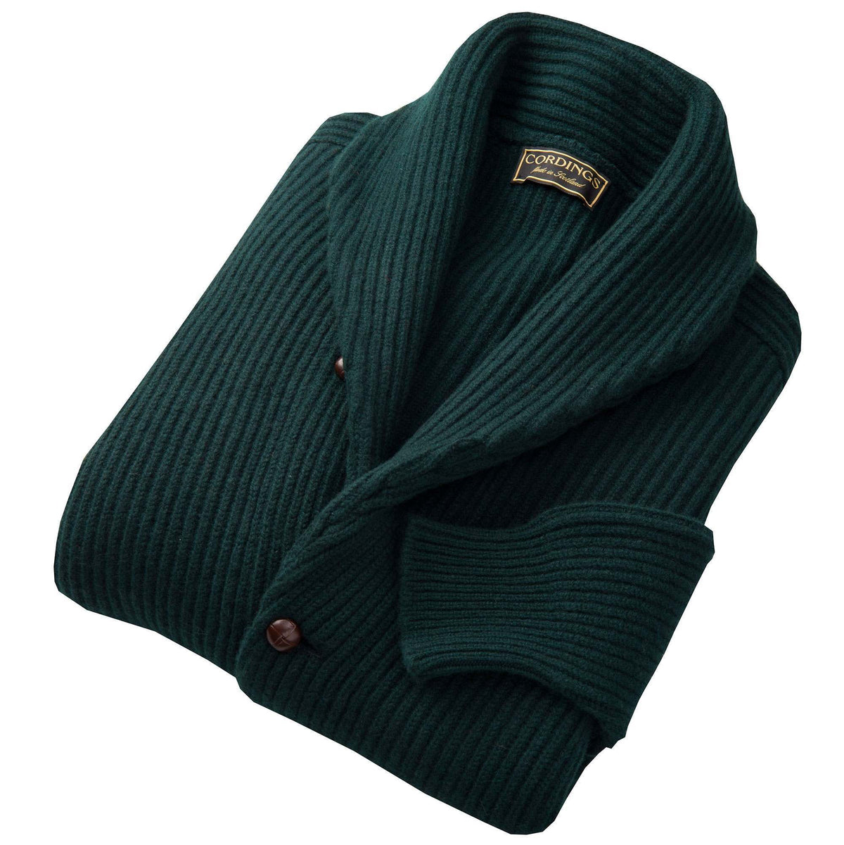 Tartan Green 4 Ply Lambswool Cardigan