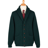 Tartan Green 4 Ply Lambswool Cardigan