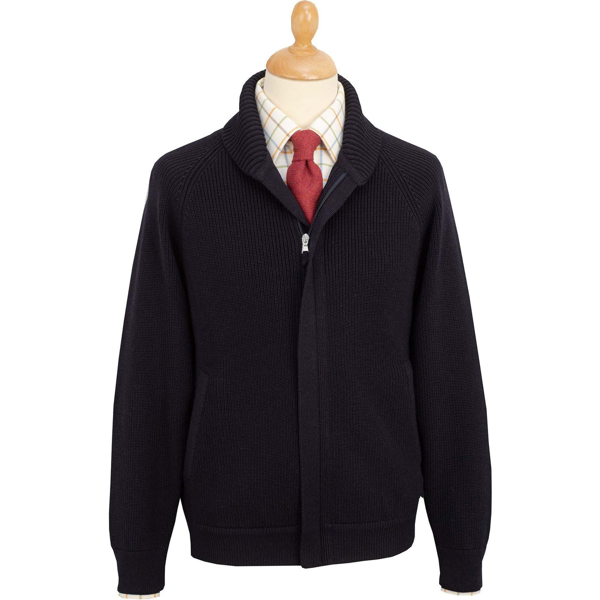 Navy Sloane Knitted Jacket