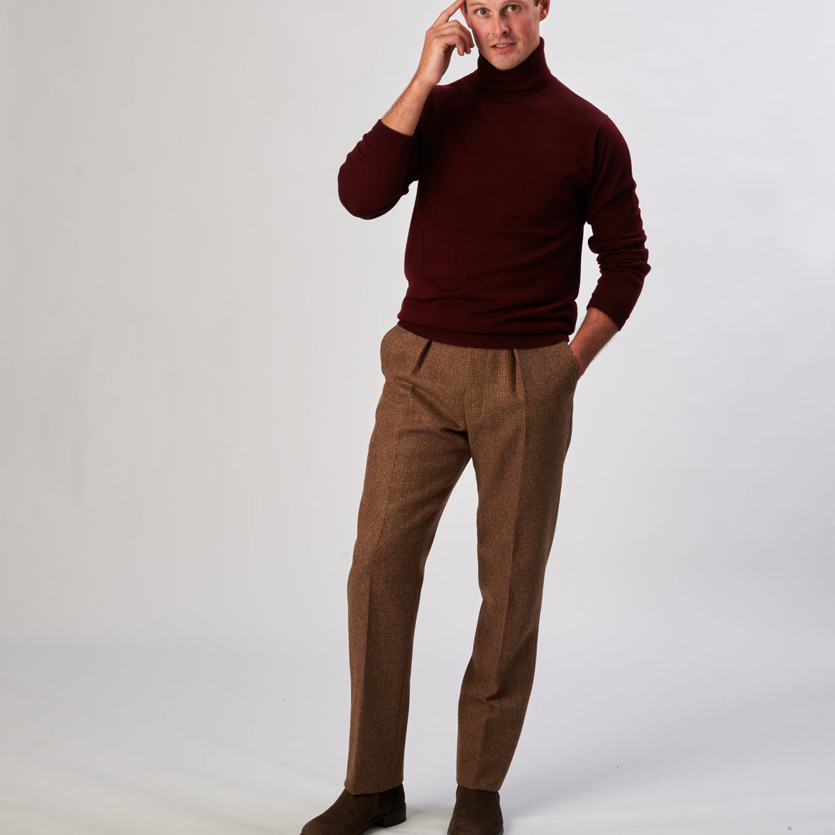 Brown Hunting Tweed Trousers