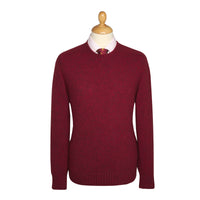Red Marl Brushed Shetland Crewneck