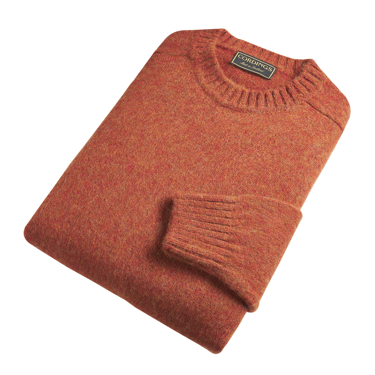 Rust Brushed Shetland Crewneck
