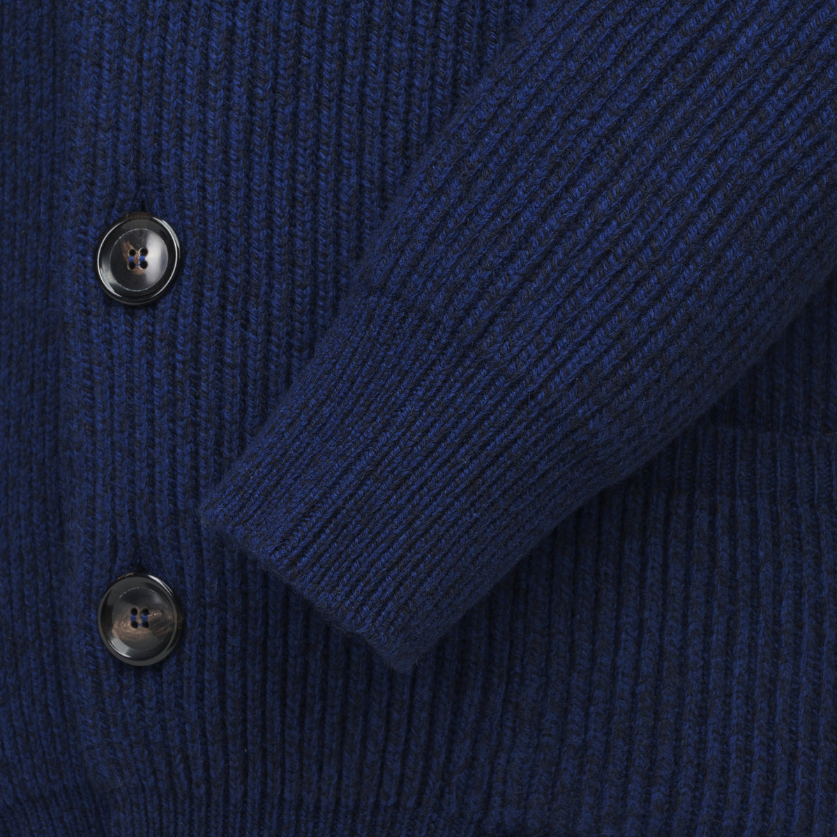 Denim Blue Marl Rib Cardigan