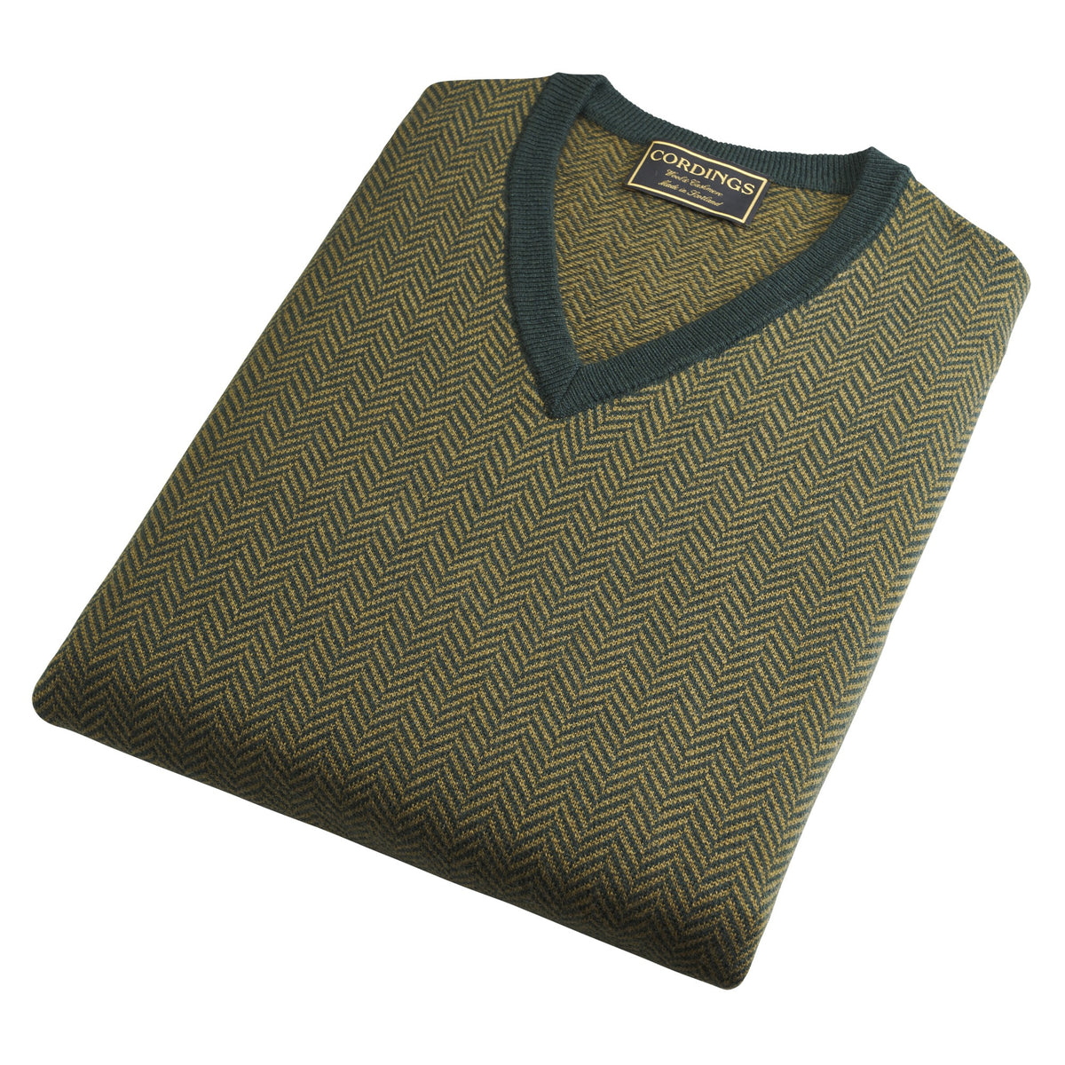 Green Bertie Herringbone Vest