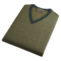 Green Bertie Herringbone Vest
