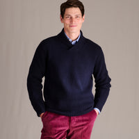 Navy Army Rib Pullover