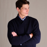 Navy Army Rib Pullover