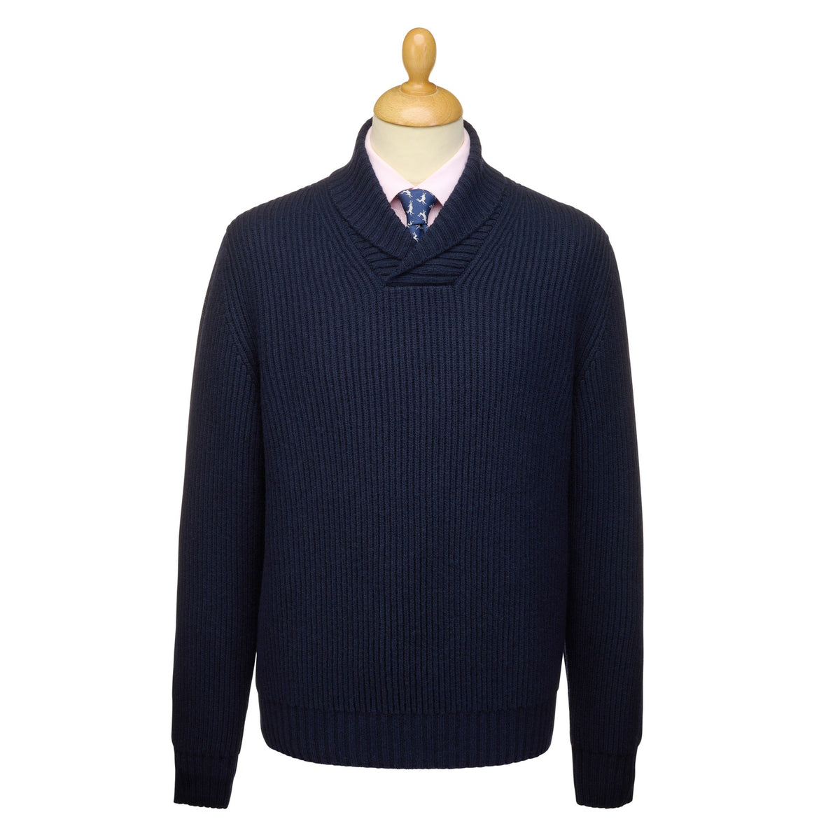 Navy Army Rib Pullover