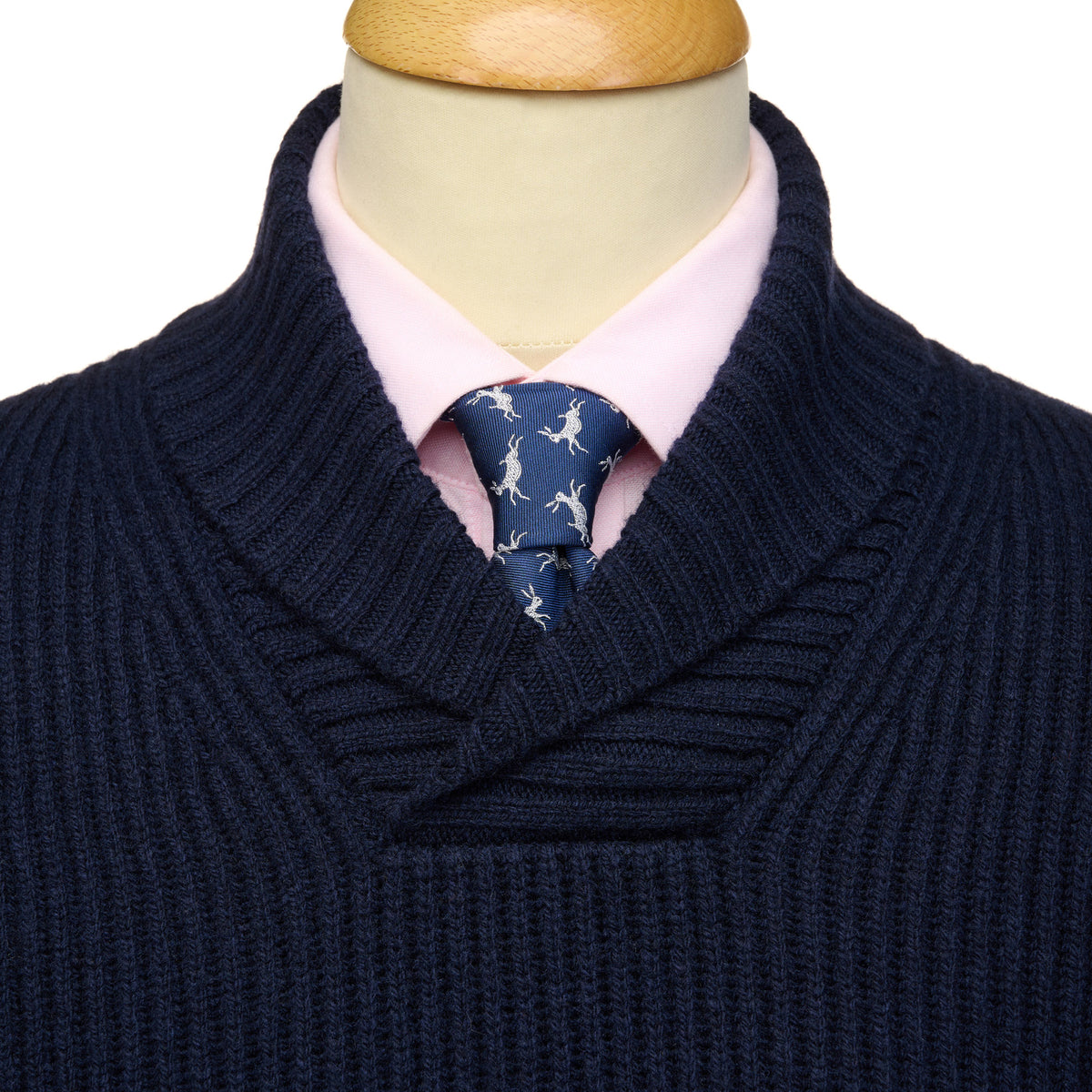 Navy Army Rib Pullover
